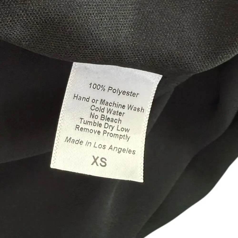 VTG Lucy in the Sky Black Prom Formal Sheer Top Backless Romper Dress Slit XS